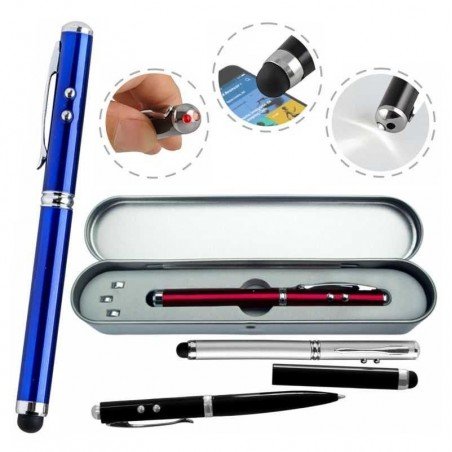 Lapicero Laser con Touch y Linterna