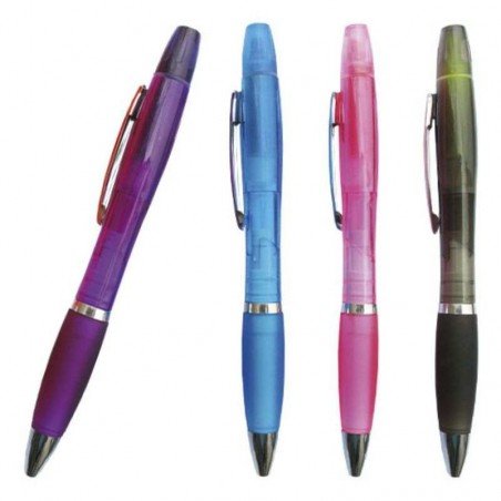 Lapicero Plástico con Resaltador LP215