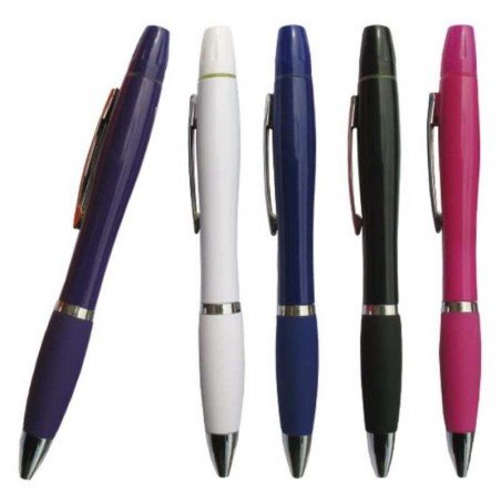 Lapicero Plástico con Resaltador LP216