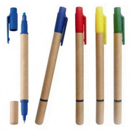 Lapicero Ecologico con Resaltador